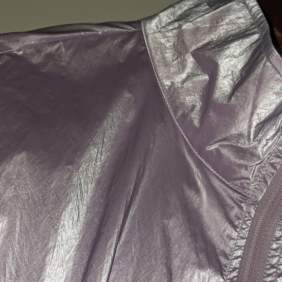 Zip Up Windbreaker Cropped Bomber Jacket - Picture 4 of 5